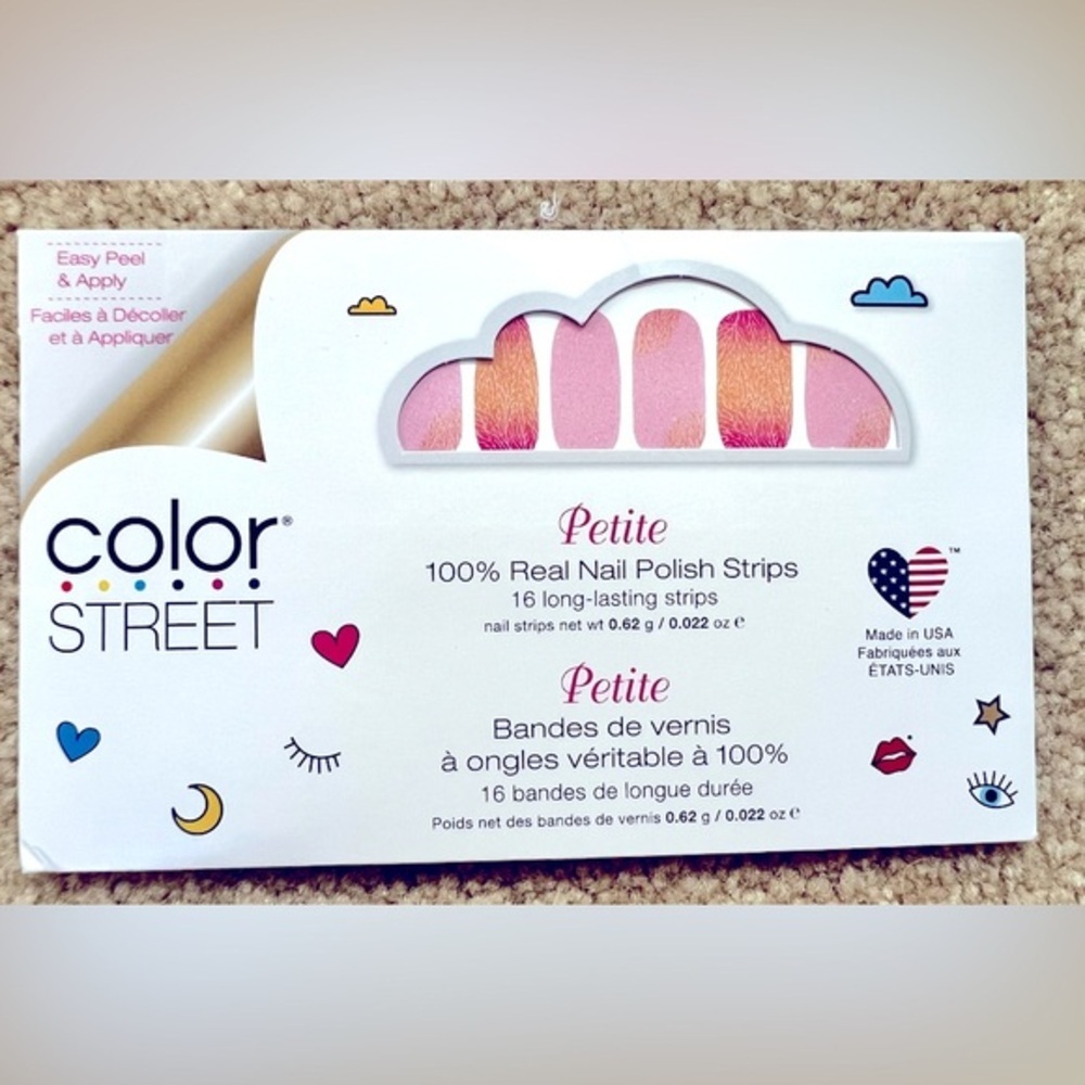 Unopened Color Street Petite size nail strips Coral Gardens